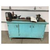 CRAFTSMAN 12' WOOD LATHE WITH WORK BENCH, 6PC