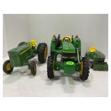 ERTLE JOHN DEER TOY TRACTOR AND MASSEY FERGUSON