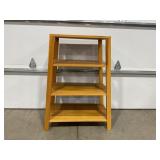 4 TIER WOOD SHELF OR PLANT STAND - 22' X 16' X 39'