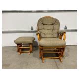 BASISTA GLIDER ROCKER WITH OTTOMAN