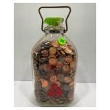 EQUITY HALF GALLON MILK BOTTLE FULL OF LINCOLN