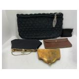 LARGE LOT OF MID CENTURY MODERN PURSES AND LEATHER