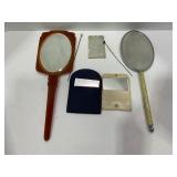 VICTORIAN STYLE MIRRORS, POCKET MIRRORS & HAT PINS