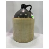 2 GALLON PRIMITIVE STONEWARE CROCK WHISKEY JUG