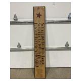 HOME DECOR WOOD WALL HANGER - 59' X 9 1/2'