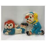 BOBBS MERRILL RAGGEDY ANN & ANDY WALL DECOR