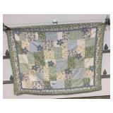 HAND STITCHED QUILT - 62' X 83'