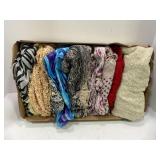 LARGE LOT OF VINTAGE LADIES SCARFS AND MORE