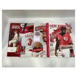 134.  Lot of (4) Cincinnati Reds Yearbooks/ Reds M