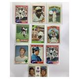 692 Lot of (10) VIntage Baseball Cards HOF's Inclu