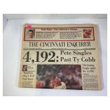 263.  Super Rare Pete Rose Cincinnati Reds 4192 CO