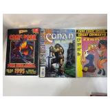 912.  Box of Vintage Comic Book Misc/ W/ Sealed Ma