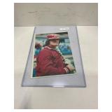 123.  Autographed Pete Rose Jumbo Baseball Card AU