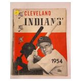 360.  1954 Cleveland Indians Sketchbook Rare