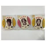 681. Lot of (3) Disc Cards All HOF Bench, Aaron, S