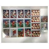 675.  (18) Early 1990's Football Inserts Santa/Chr