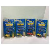 441. Lot of (4) 1990 Hot Wheels NEW California Cus