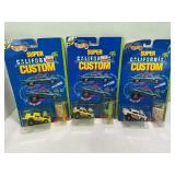 442.  Lot of (3) 1990 Hot Wheels NEW California Cu