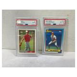 764. Lot of (2) Cincinnati Reds Graded PSA Cards M