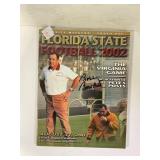 212.  Florida State Bobby Bowden 2002 Program Auto
