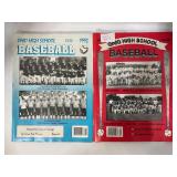 823.  1992 & 1993 OHSAA Baseball Magazines Coldwat