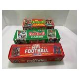 449.  3 Partial Sets of Topps & Score Football Car