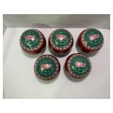 448.  Lot of (5) 2025 Topps Baseball Christmas Tin