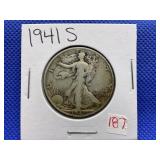 1941-S WALKING LIBERTY HALF DOLLAR