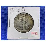 1943-S WALKING LIBERTY HALF DOLLAR