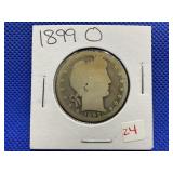 1899-O BARBER HEAD HALF DOLLAR