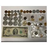 LOT OF ASSORTED KENNEDY HALF DOLLARS, FOREIGN