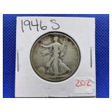 1946-S WALKING LIBERTY HALF DOLLAR