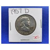 1957-D FRANKLIN HALF DOLLAR