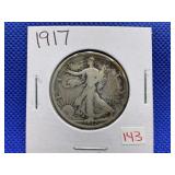 1917 WALKING LIBERTY HALF DOLLAR