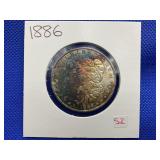 1886 MORGAN SILVER DOLLAR - GREAT TONING