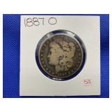 1887-O MORGAN SILVER DOLLAR