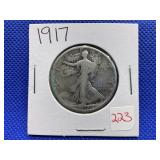 1917 WALKING LIBERTY HALF DOLLAR