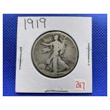 1919 WALKING LIBERTY HALF DOLLAR