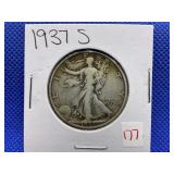 1937-S WALKING LIBERTY HALF DOLLAR