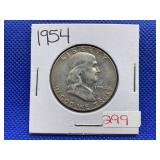 1954 FRANKLIN HALF DOLLAR