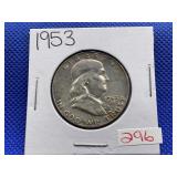 1953 FRANKLIN HALF DOLLAR