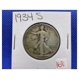 1934-S WALKING LIBERTY HALF DOLLAR