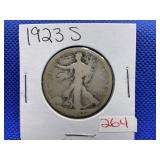 1923-S WALKING LIBERTY HALF DOLLAR