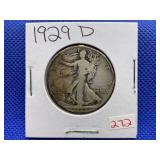 1929-D WALKING LIBERTY HALF DOLLAR