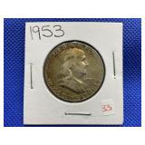 1953 FRANKLIN HALF DOLLAR