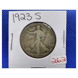 1923-S WALKING LIBERTY HALF DOLLAR