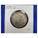1890-S MORGAN SILVER DOLLAR