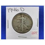 1946-D WALKING LIBERTY HALF DOLLAR