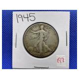 1945 WALKING LIBERTY HALF DOLLAR