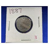 1887 LIBERTY HEAD NICKEL